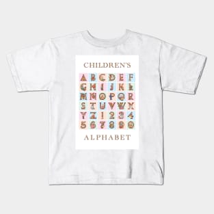 Children's Alphabet and Numbers Kids T-Shirt